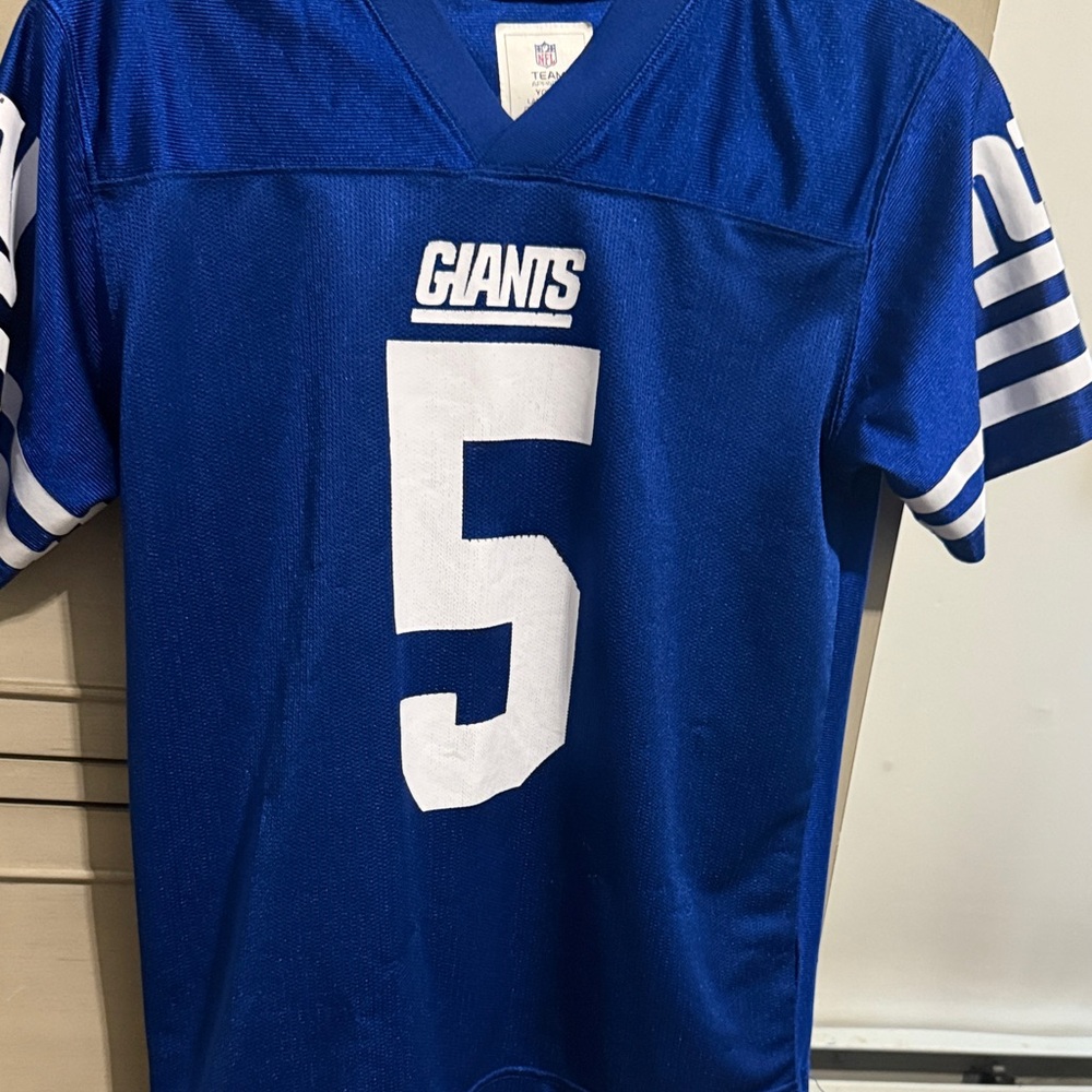 NFL Blue Team Apparel Jersey giants boys large